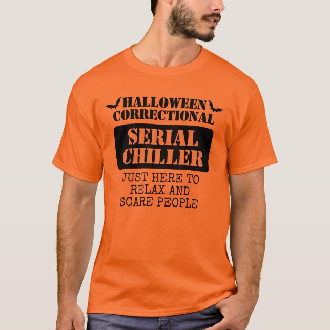 Custom Halloween Correctional Inmate Group  T-Shirt (Front)