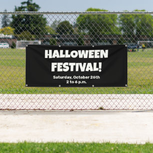 Custom Halloween Festival Banner