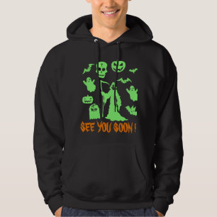 Custom Halloween Grim Reaper Pun See You Soon Hoodie