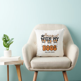 Custom Halloween Hangin' with my Boos Cushion