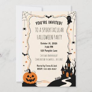 Custom Halloween Invitation Spooky Halloween Party