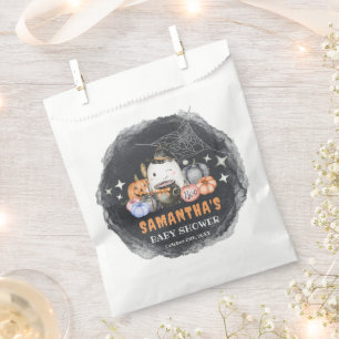 Custom Halloween Little Boo Pumpkin Baby Shower Favour Bags