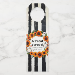 Custom Halloween Party Favour - 'A Treat for Boo' Bottle Tag