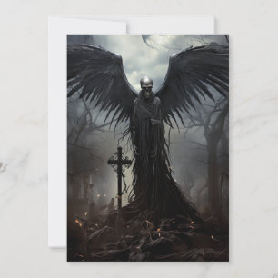 Custom Halloween Party Gothic Skeleton Graveyard Invitation