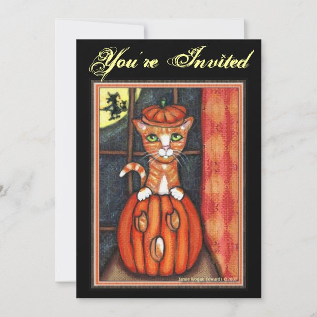 Custom Halloween Party Invitation (Front)