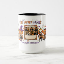Custom Halloween Pumpkin Family Photo Frame T-Shir