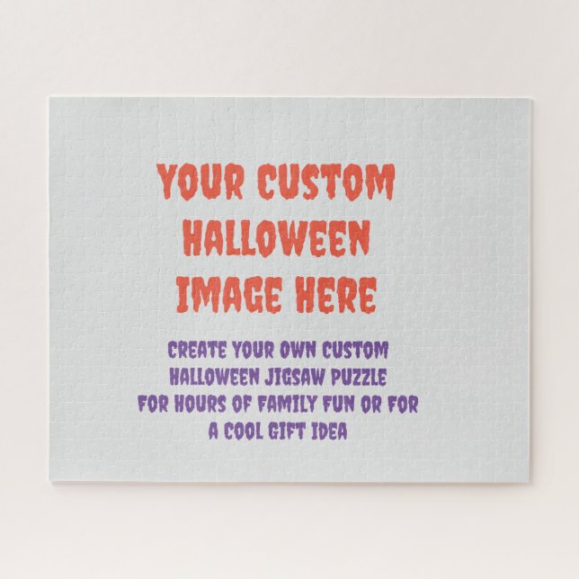 Custom Halloween Puzzle - Personalised Jigsaw Gift (Horizontal)