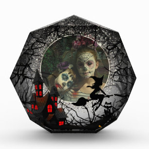 Custom Halloween-style photo block
