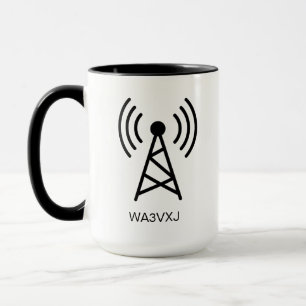 Custom HAM Radio Call Sign Gift Amateur Radio Mug