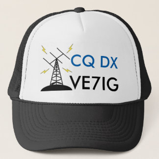 Custom Ham Radio Callsign Hat for Amateur Radio