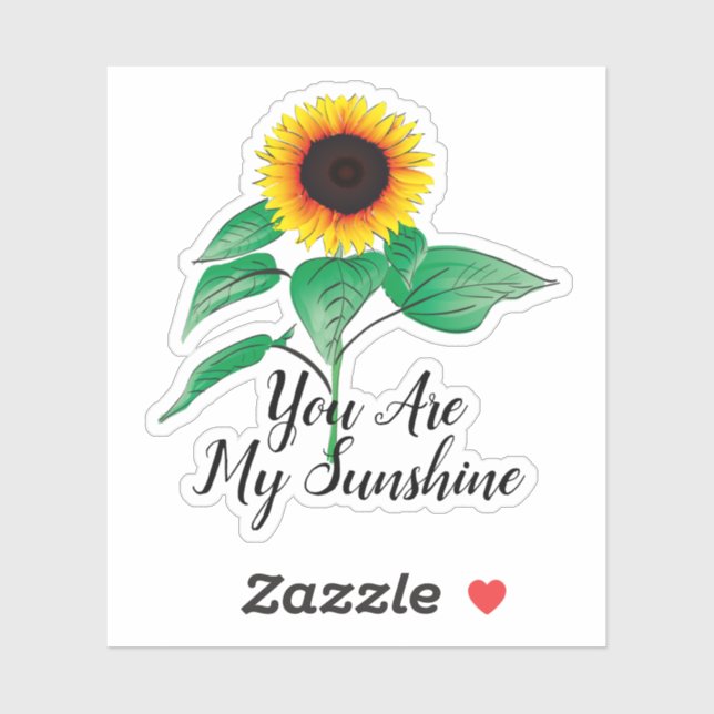 Custom Hand Painted Watercolor Sunflower Plant (Sheet)