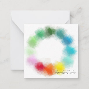 Custom Hand Script Name Text Colourful Template