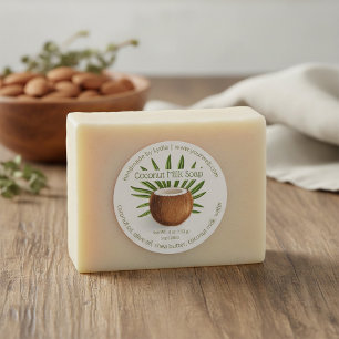 Custom Handmade Coconut Soap Business Label