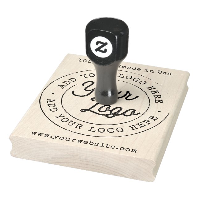 Custom Handmade in Usa Website Business Logo  Rubber Stamp (Stamp)