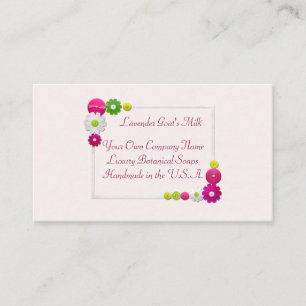 Custom Handmade Luxury Floral Frame Soap Insert