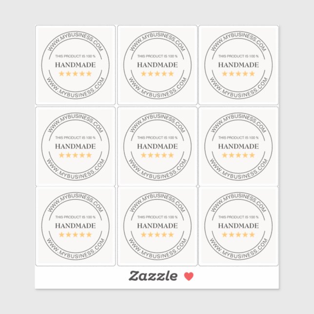 Custom Handmade Product Small Business Vinyl (Sheet)