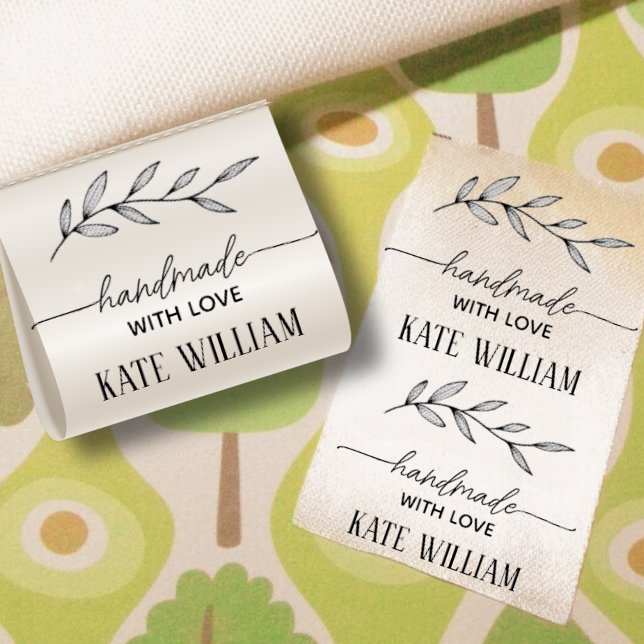 Custom Handmade with love Ribbon Grosgrain Ribbon (Creator Uploaded)