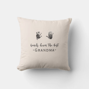 Custom Handprints Best Grandma Cushion