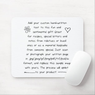 Custom Handwriting Mouse Mat