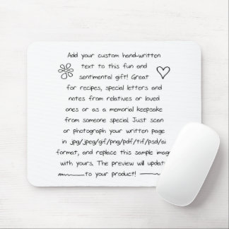 Custom Handwriting Mouse Mat