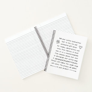 Custom Handwriting Notebook