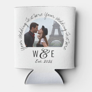 Custom Handwriting Text Can Cooler Wedding Favours