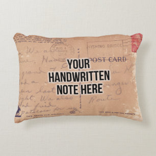 Custom Handwritten Letter Sentimental Keepsake Acc Decorative Cushion