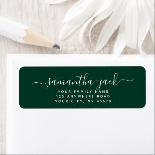 Custom Handwritten Stylish Elegant Return Address