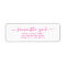 Custom Handwritten Stylish Elegant Return Address