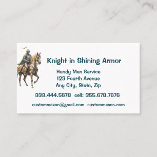 Custom Handy Man Service Repair Maintenance Business Card