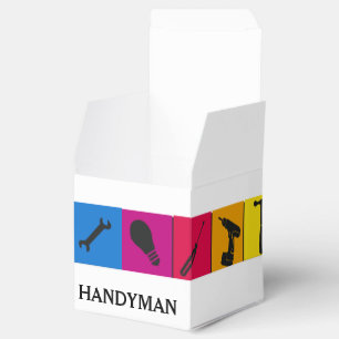 Custom Handyman Coloured Repair Carpenter Tools Favour Box