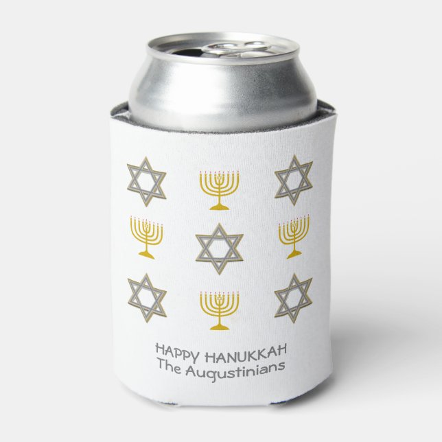 Custom Hanukkah Can Cooler (Can Front)