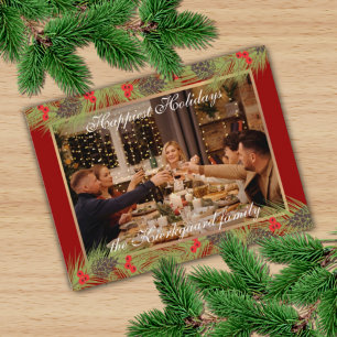 Custom Happiest Holidays Holiday Season Postcard