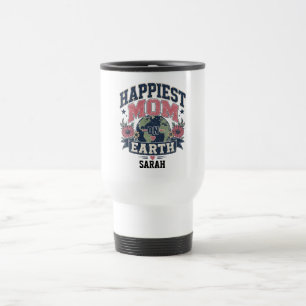 custom happiest mum on earth mothers day gift travel mug