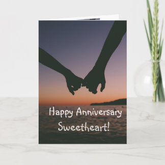 Custom Happy Anniversary Sweetheart Love you Card