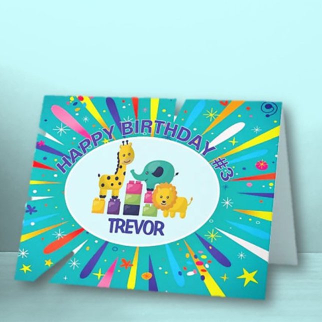 Custom Happy Birthday child greeting card (Creator Uploaded)