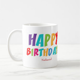 Custom Happy Birthday Coffee Mug
