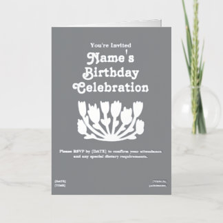 Custom Happy Birthday Foil Greeting Card
