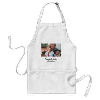 Custom Happy Birthday Grandma Photo  Standard Apron