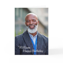 Custom Happy Birthday Photo Card