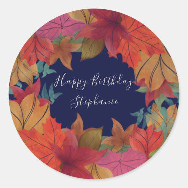 Custom Happy Birthday sticker (Front)