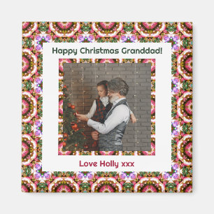 Custom Happy Christmas Photo Picture Keepsake Gift Magnet