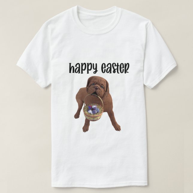 Custom Happy Easter Dog T-Shirt (Design Front)