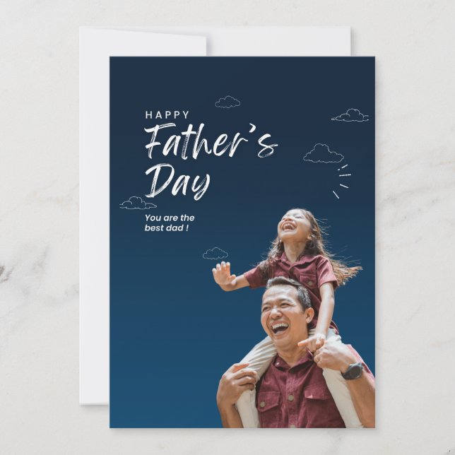 Custom Happy Father’s Day Card for Dad (Front)