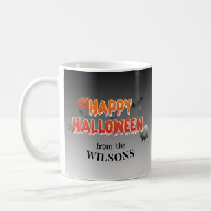 Custom Happy Halloween: Add Your Family Name Coffee Mug