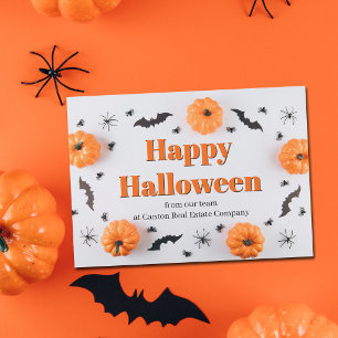 Custom Happy Halloween Business Marketing Holiday Card