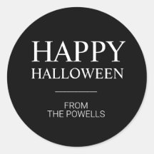 CUSTOM HAPPY HALLOWEEN LABEL STICKERS | CLASSIC