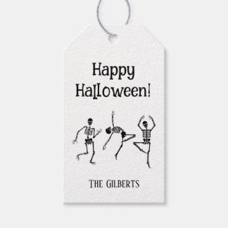 Custom Happy Halloween Modern Minimal Gift Tags