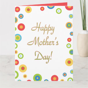 Custom Happy Mother's Day Giant Greeting Card