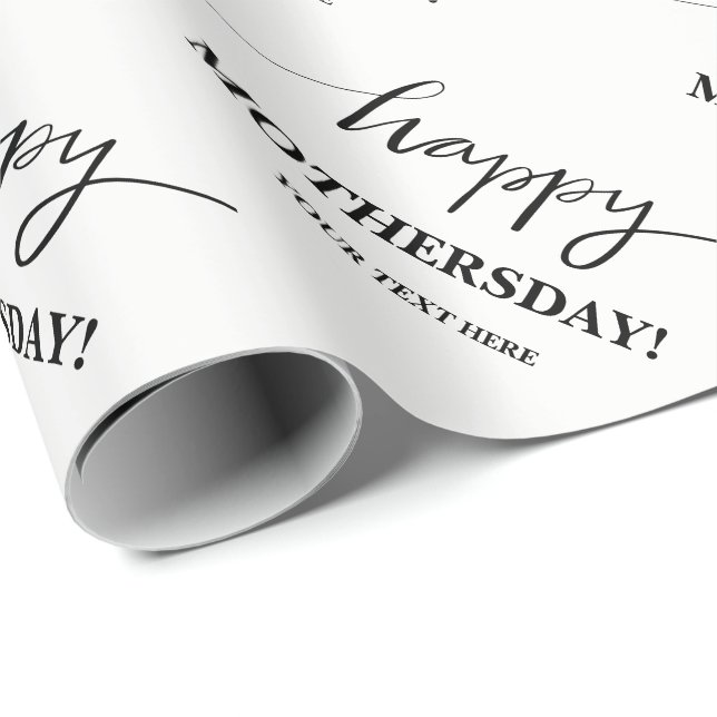 Custom Happy Mothers Day wrapping paper for mum (Roll Corner)